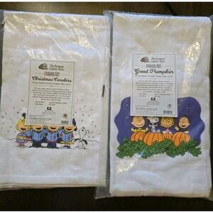 Lot Of 2 The Vermont County Store Peanuts Flour Sack Cotton Towels